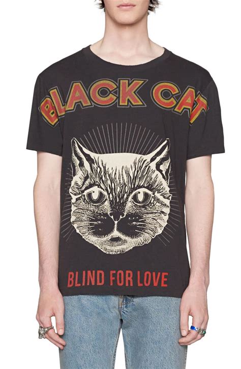 gucci cat t shirt women's|black cat t shirt gucci.